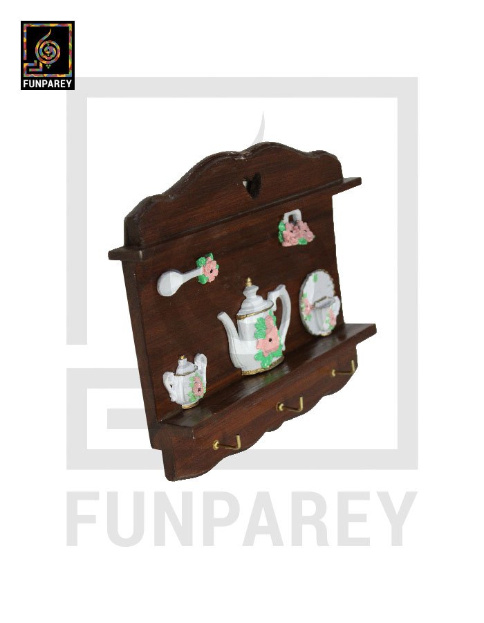 Wooden Key and Accessory Hanger Large (President Dark)