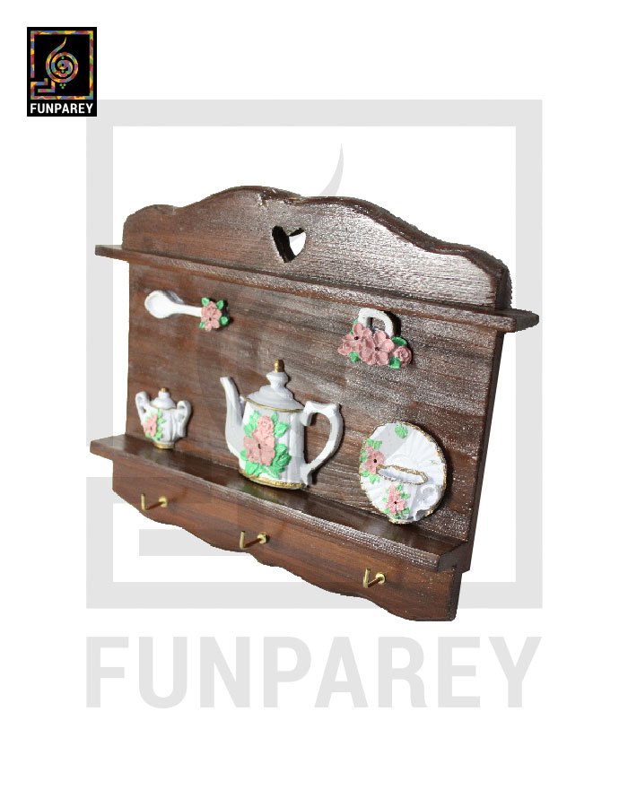 Wooden Key and Accessory Hanger Large (President Dark)