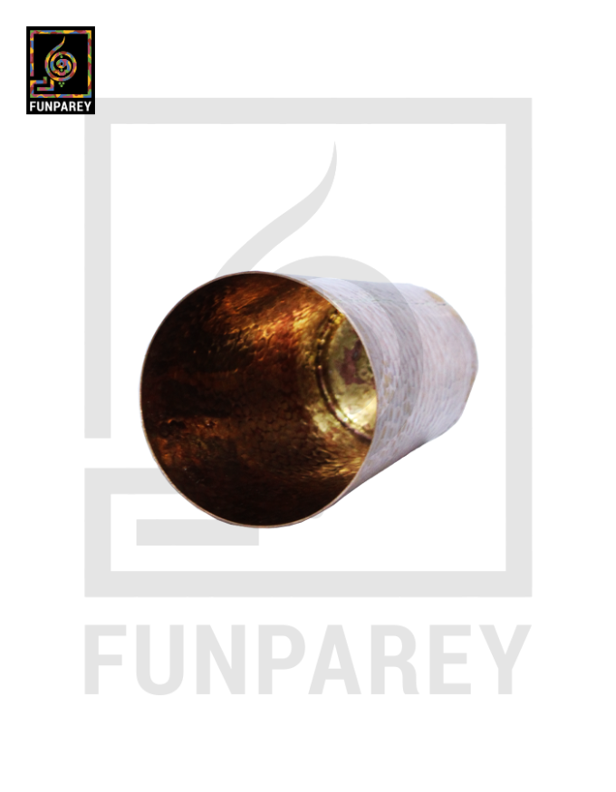 Handmade Copper Glass With Hammered Design