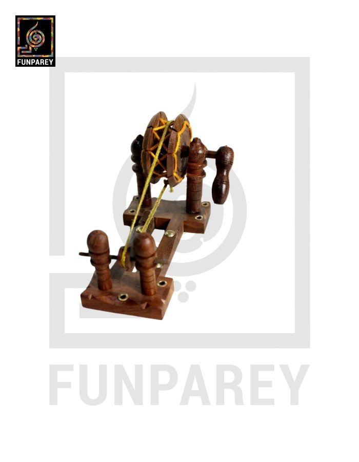 Handmade Wooden Decorative Charkha (Small)