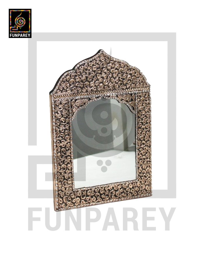 Handmade Copper Enclosed Decorative Mirror Frame Medium