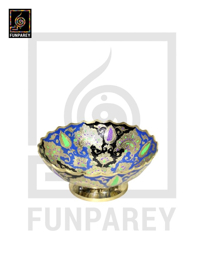 Handmade Decorative Brass Bowl 8″