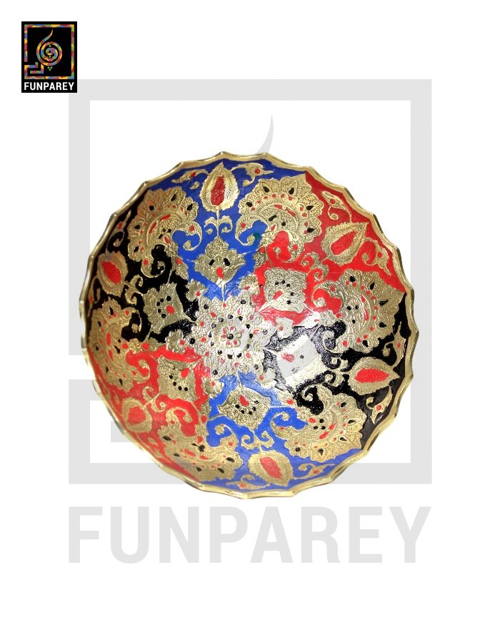 Handmade Decorative Brass Bowl 8″