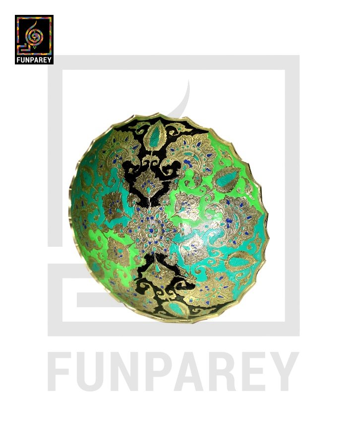 Handmade Decorative Brass Bowl 8″