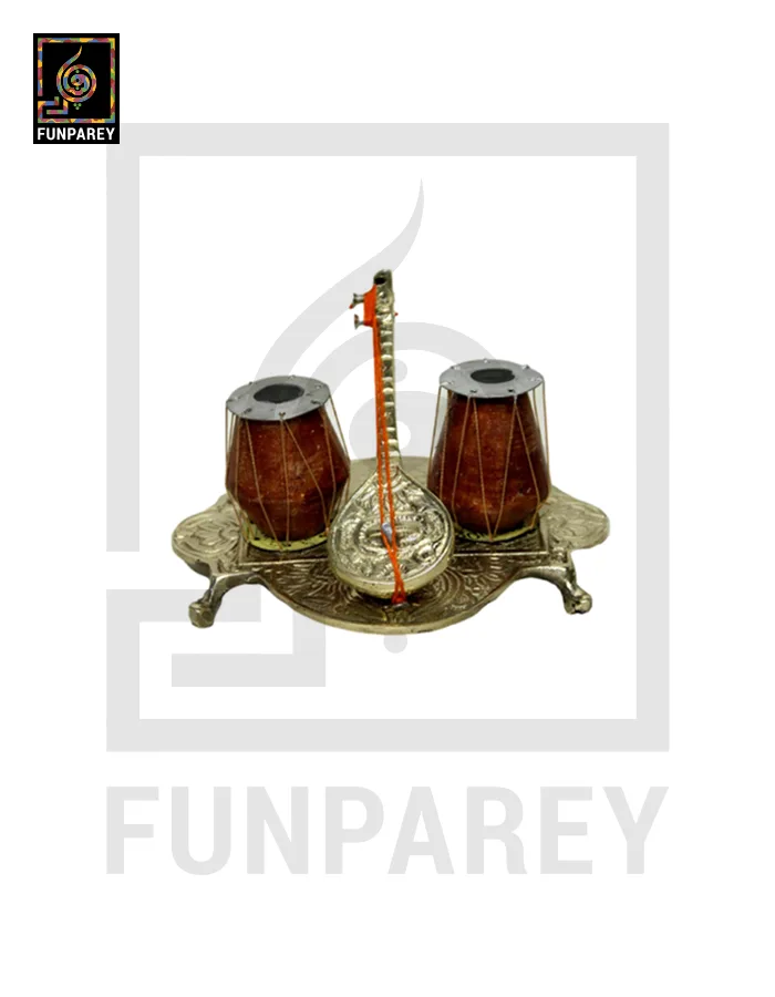 Handmade Brass Decorative Classical Music Piece – Sangeet Set