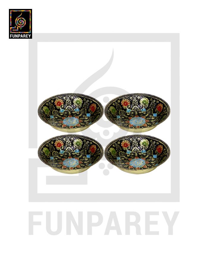 Handmade Brass Legacy 4″ Brass Bowl Set (4 Pieces)