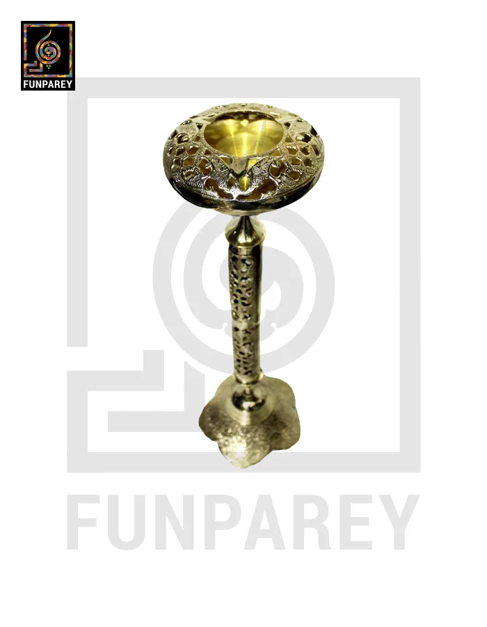 Handmade Vintage Tall Brass Ashtray