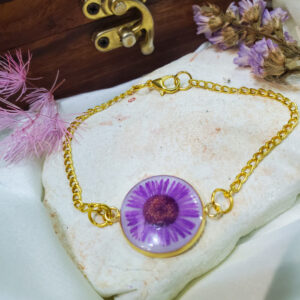 Amethyst Dawn Floral Bracelet