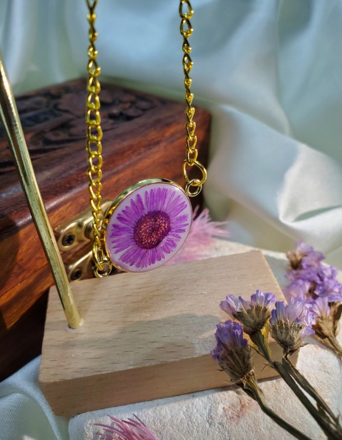 Amethyst Dawn Floral Bracelet