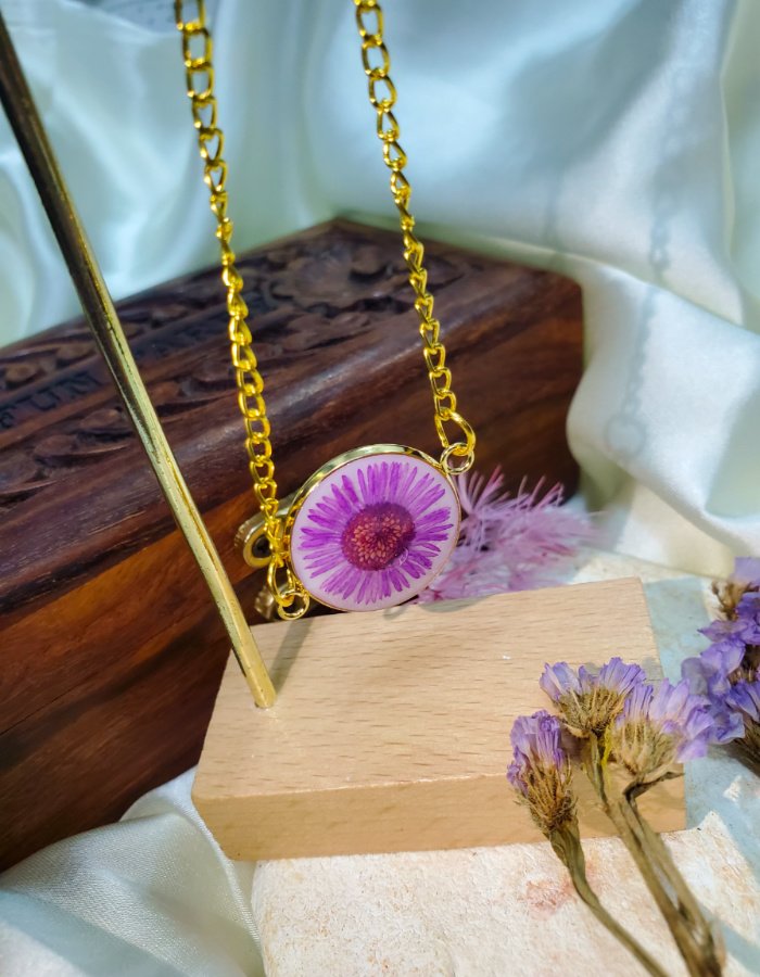 Amethyst Dawn Floral Bracelet
