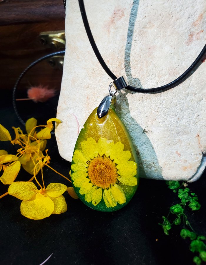 Aurora Sunflower Pendant