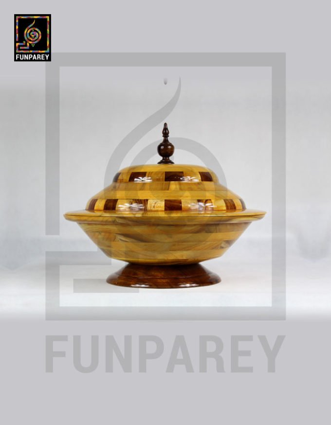 Mulberry Wood Hot Pot Tall 14″