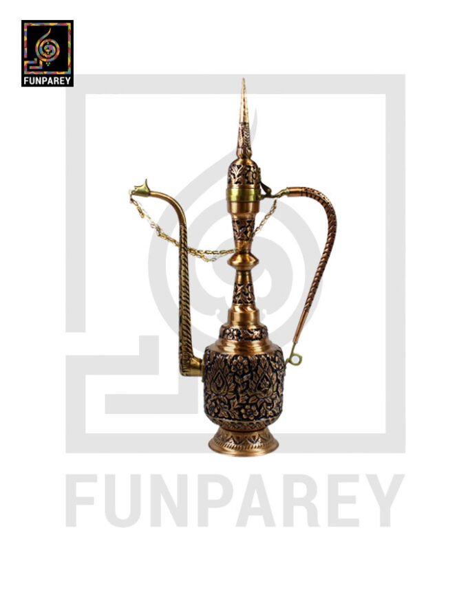 Handmade Vintage Copper Pitcher Lamp 30″ With Deco Work