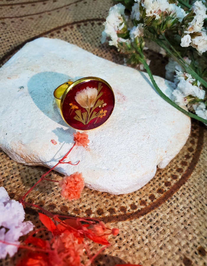 Naghma-e-Bahar Floral Ring