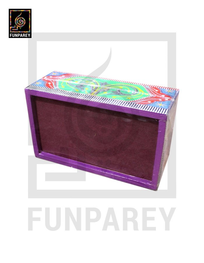 Premium Multi Color Truck Art Tissue Box with Foil Work Large