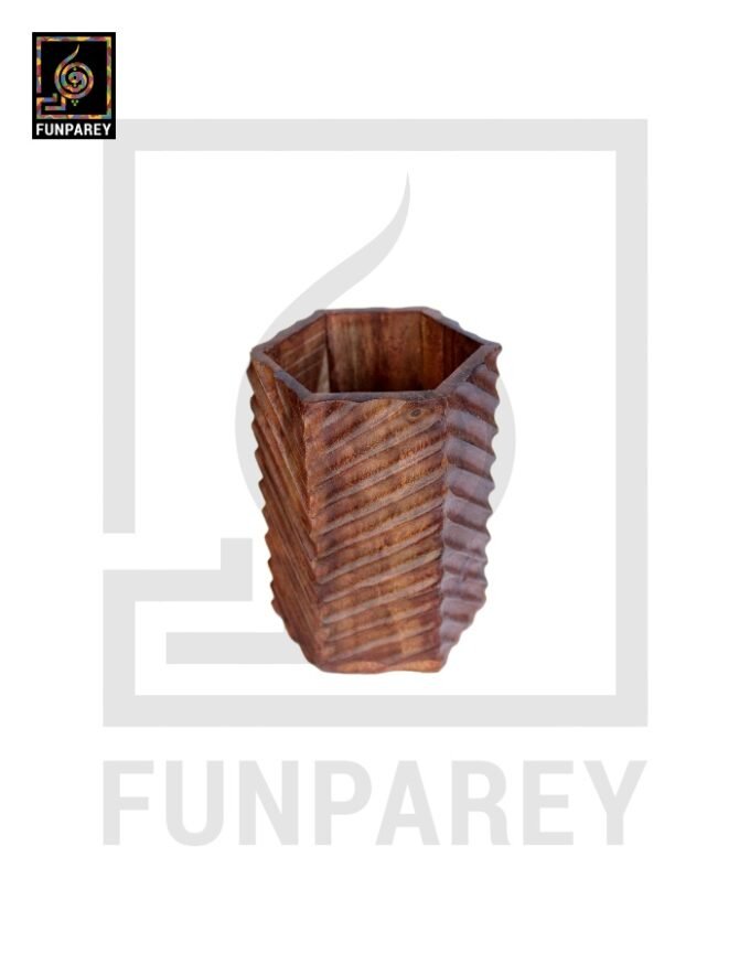 Hand Crafted Accessory Jar Hexag