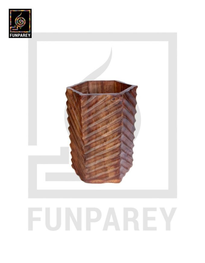 Hand Crafted Accessory Jar Hexag