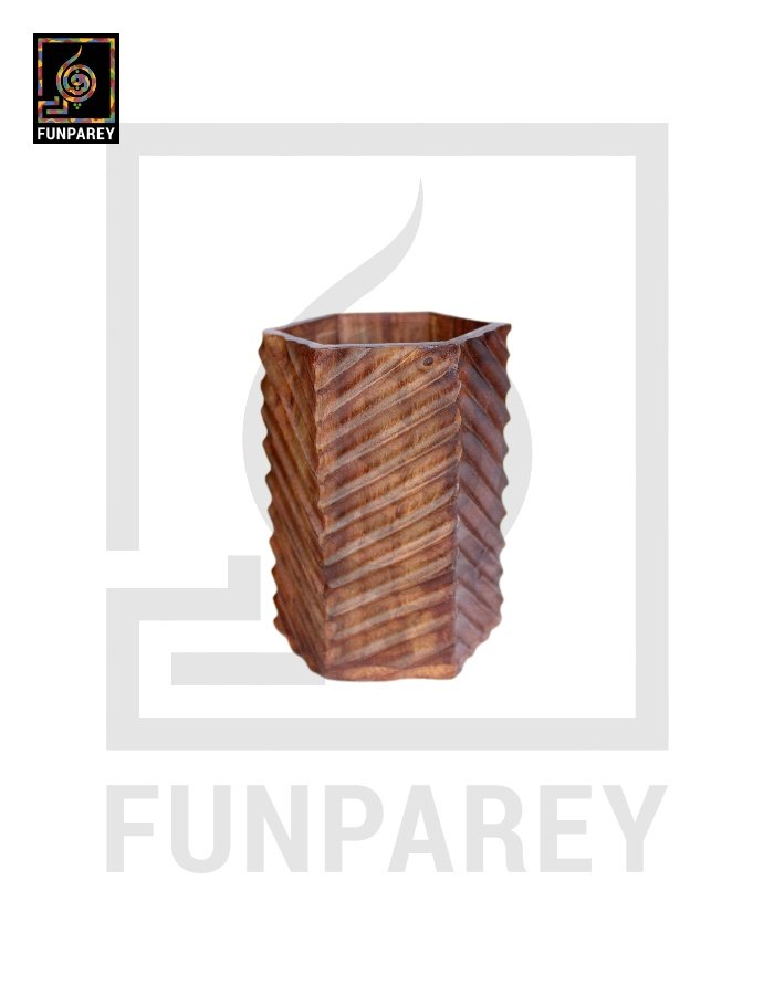 Hand Crafted Accessory Jar Hexag