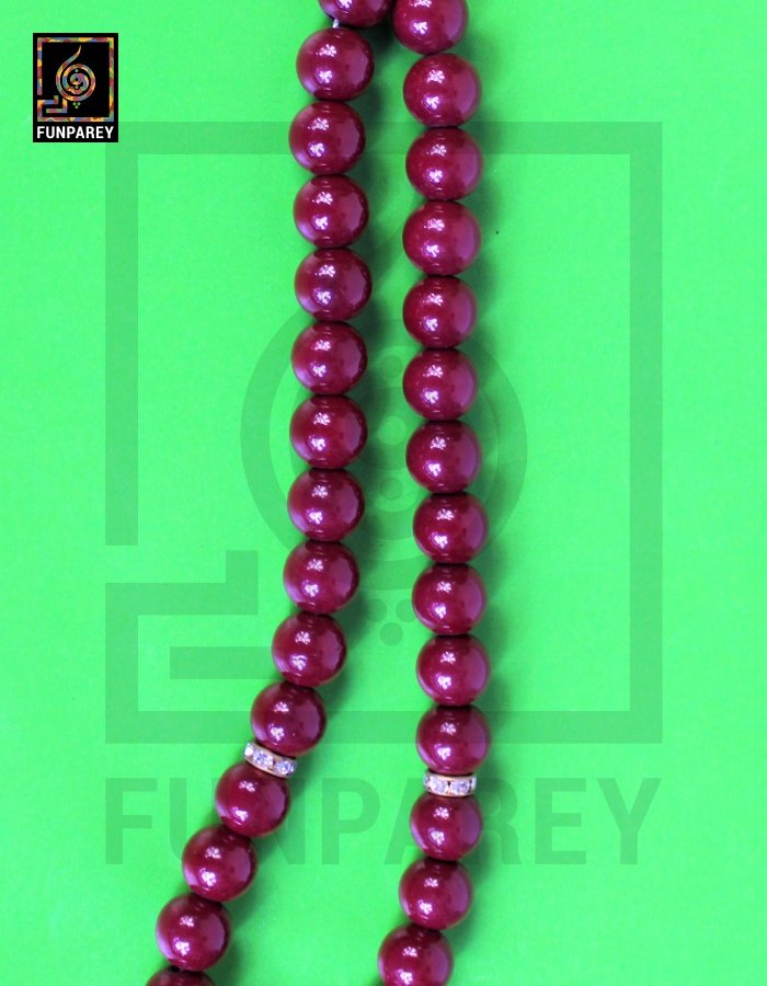 Tasbeeh / Misbaha Rosary 33 Beads – Garnet Red