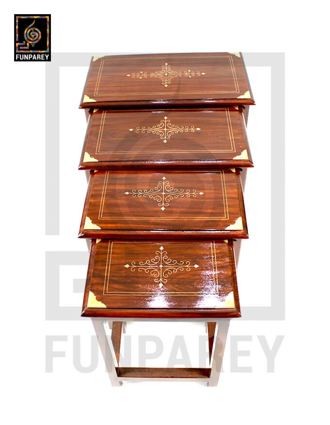 Nesting Tables With Standard Brass Work