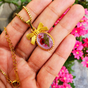 Bloom in Bow Pendant