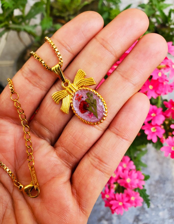 Bloom in Bow Pendant
