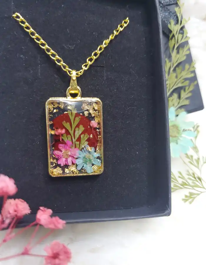 Epoxy Resin Lush Pendant - Verdant Whim