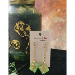 Handcrafted Resin Earrings - Sylvan Prism