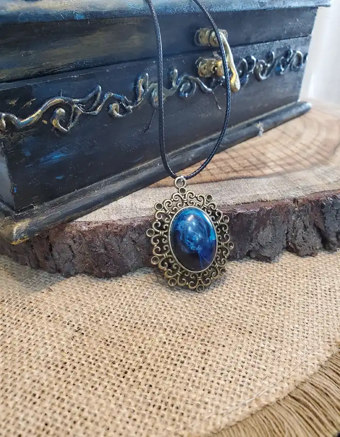 Handmade Pendant - Blue Storms
