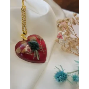 Handmade Resin Pendant Floral - Emblems