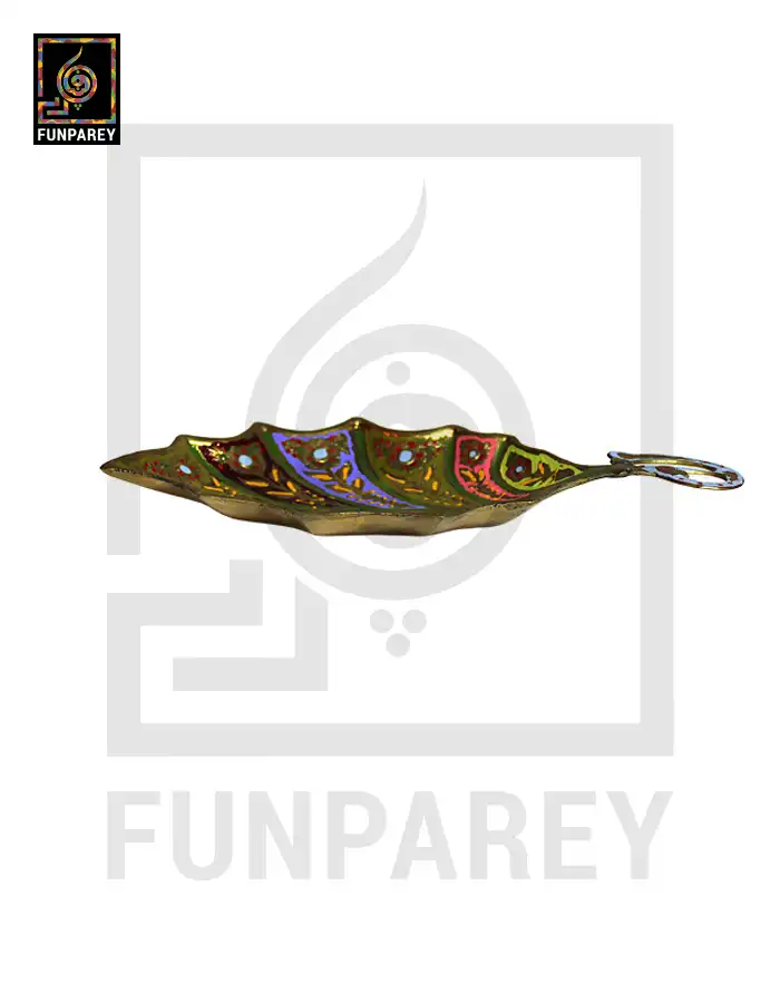 Leaf Brass Tray Small