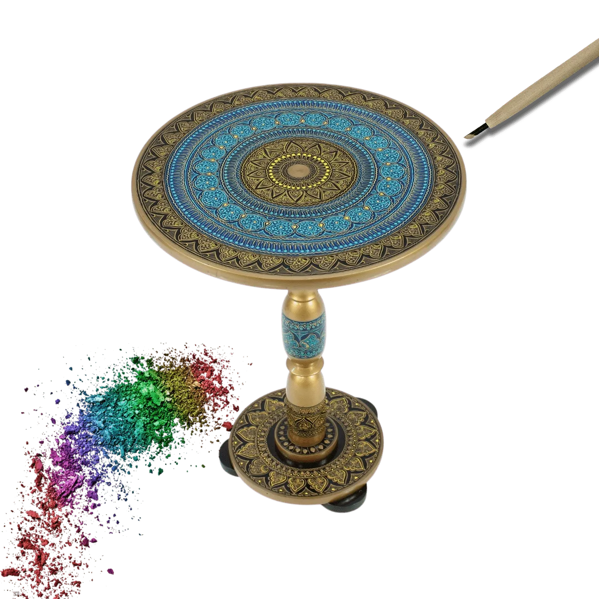 Nakshi Table, A Fusion of Artistry & Tradition