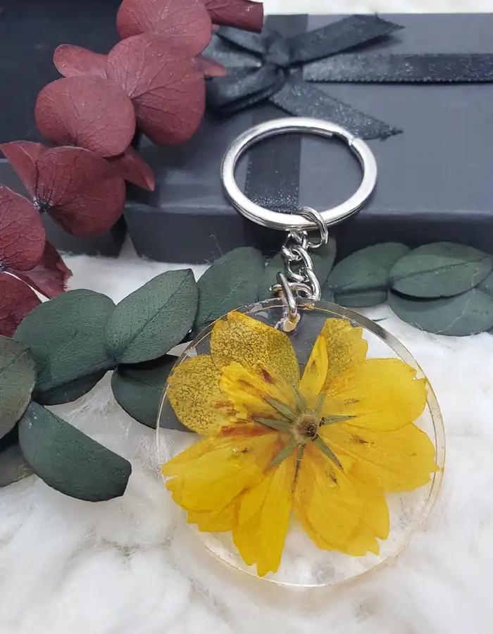 Petalwave Wildflower Keychain - Yellow