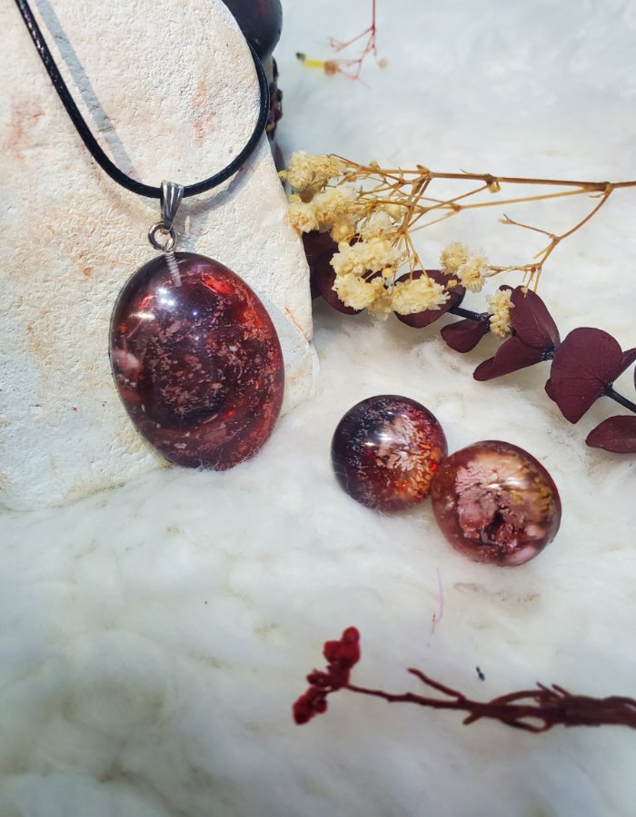 Rang-e-Falak Pendant and Earrings Set