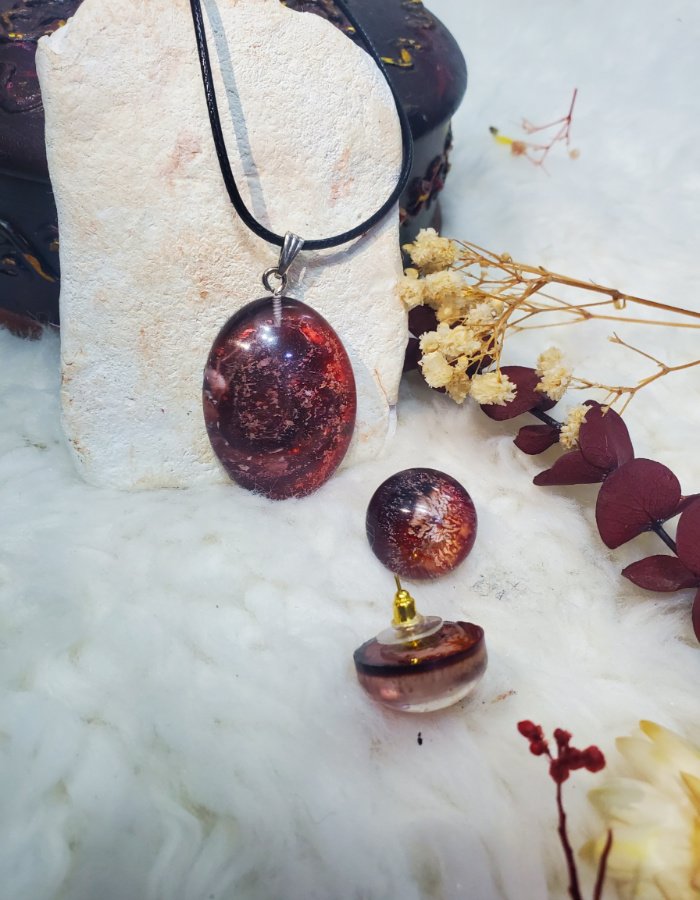 Rang-e-Falak Pendant and Earrings Set