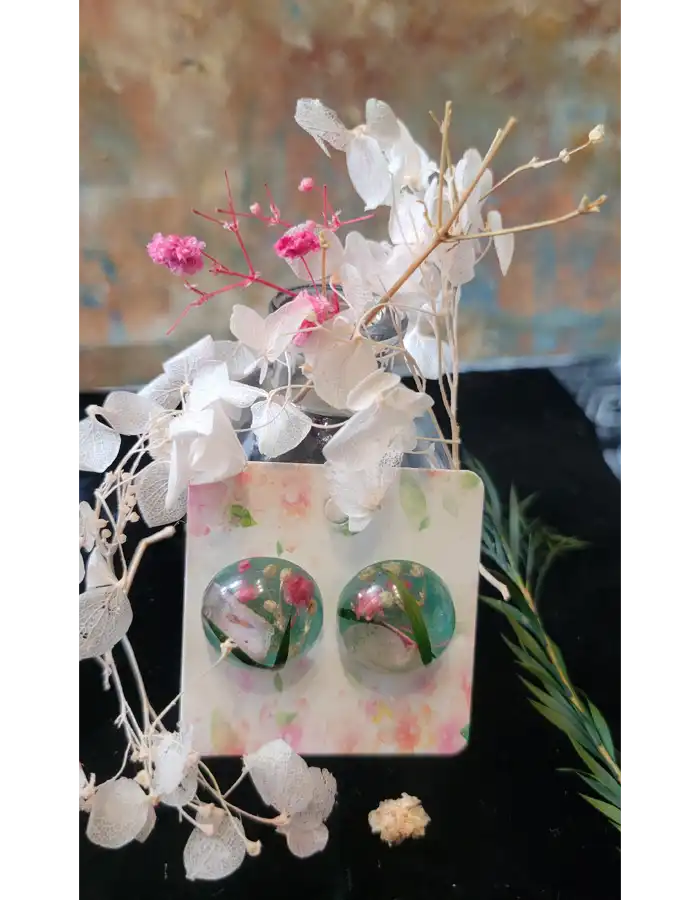 Resin Earrings - Morning Bloom