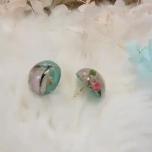 Resin Earrings - Morning Bloom 7x9