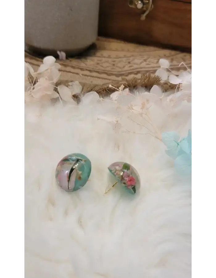 Resin Earrings - Morning Bloom