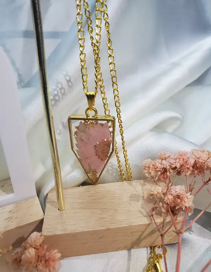 Resin Jewellery Set Earrings & Pendant