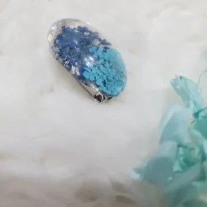 Resin Made Scarf Pin - Blue Thistle Dream