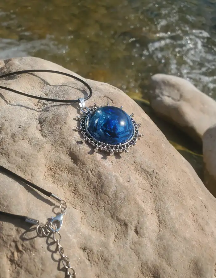 Resin Pendant - Galaxy Bound