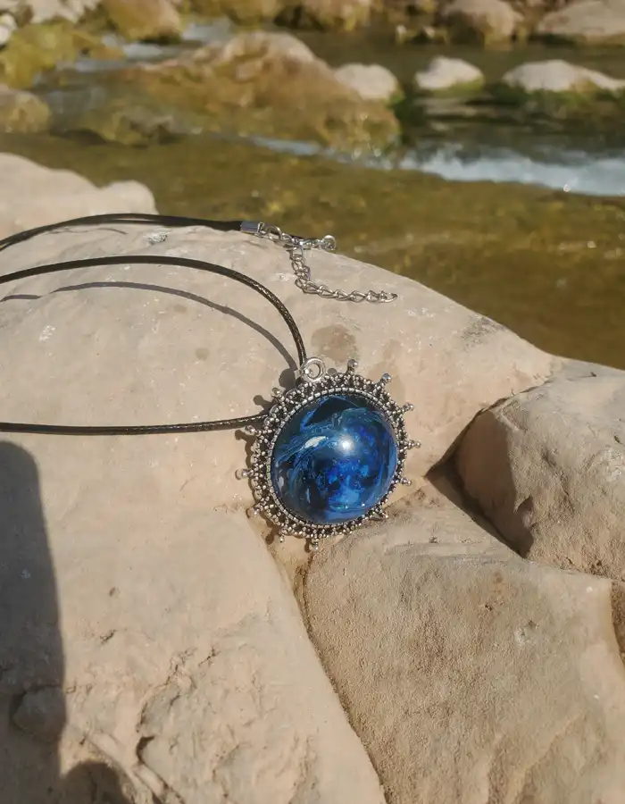 Resin Pendant - Galaxy Bound