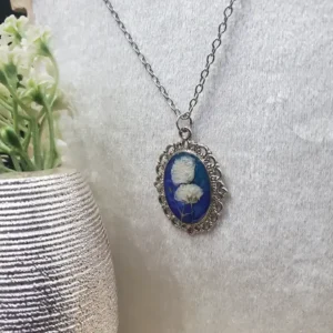 Resin Pendant - Silver Oracle