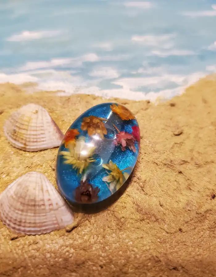 Resin Scarf Pin - Botanica Lucida