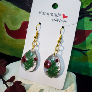 Scarlet Fern Earrings