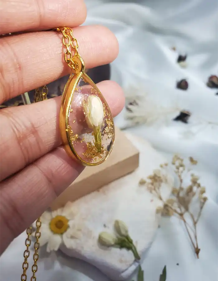 Golden Teardrop Pendant