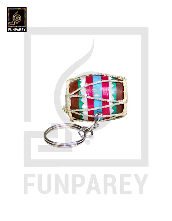 Tribal Dhol Keychain