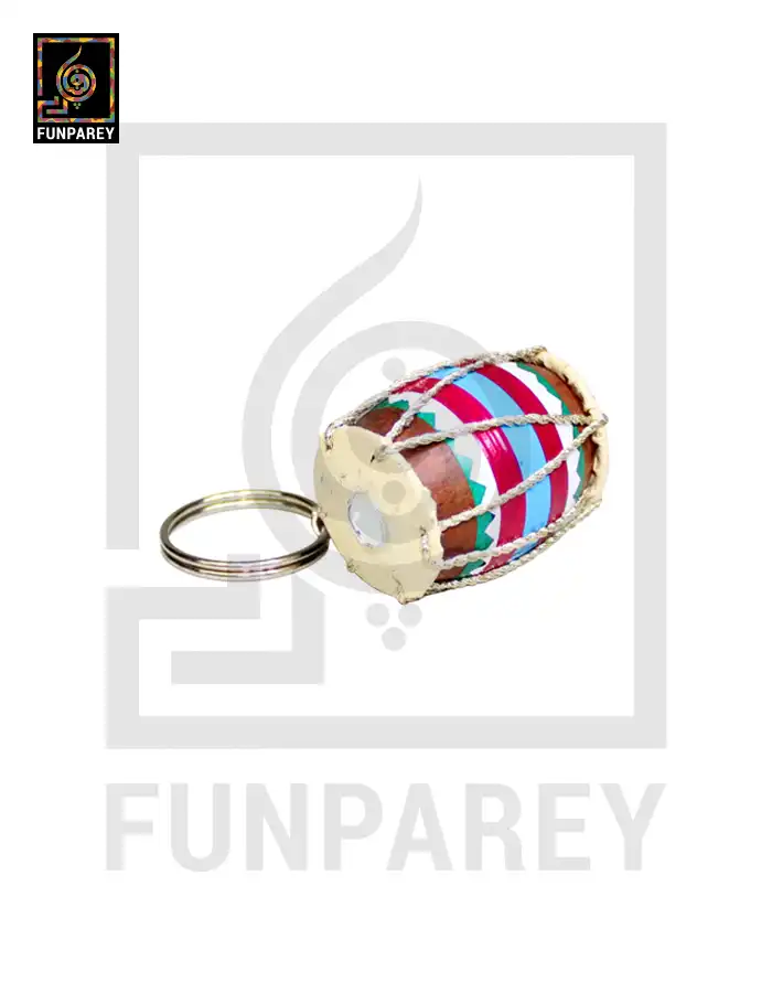 Tribal Dhol Keychain