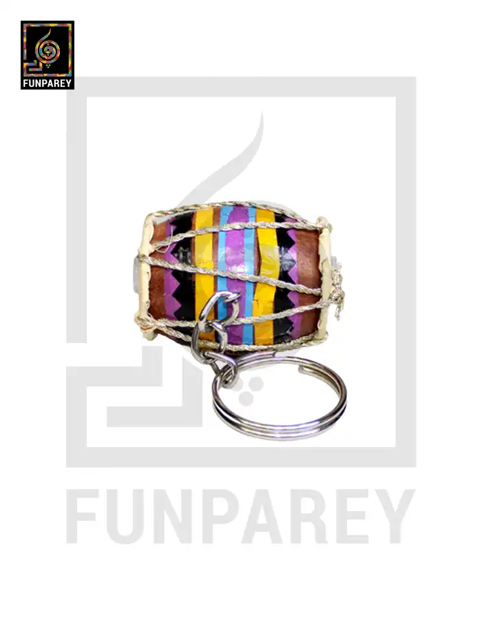 Tribal Dhol Keychain