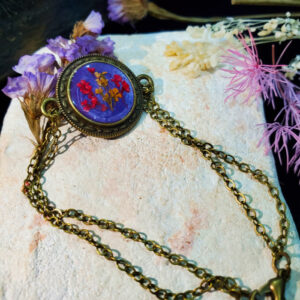 Vintage Violet Floral Bracelet